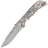 Nóż składany Spartan Blades Harsey Folder ''Flourishes'' Gray Titanium, Stonewashed MagnaCut by William W. Harsey (SF5FLRISHS)