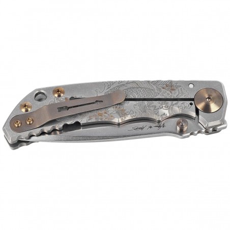 Nóż składany Spartan Blades Harsey Folder ''Koi Fish'' Titanium, Stonewashed MagnaCut