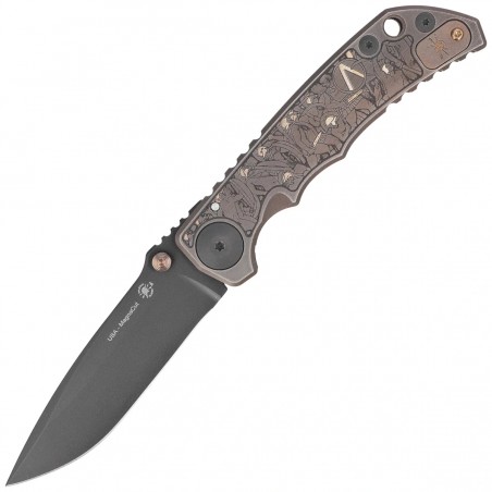 Nóż składany Spartan Blades Harsey Folder ''Spartan Battle'' Titanium, Black PVD MagnaCut
