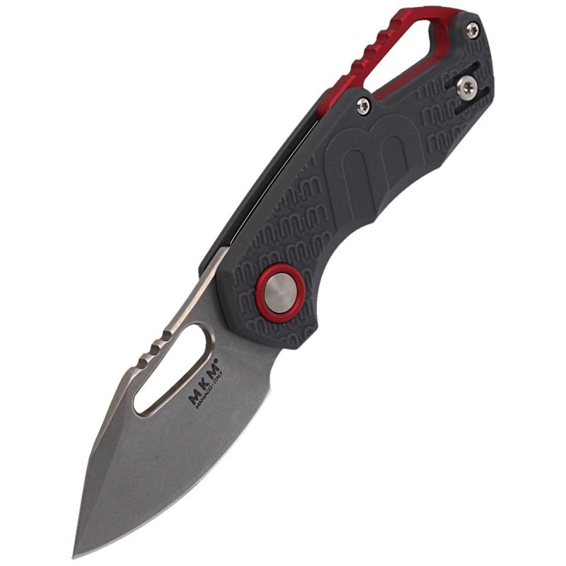 Nóż składany MKM Isonzo Clip Point Grey FRN, Stonewashed N690 by Jesper Voxnæs (MK FX03-3PGY)