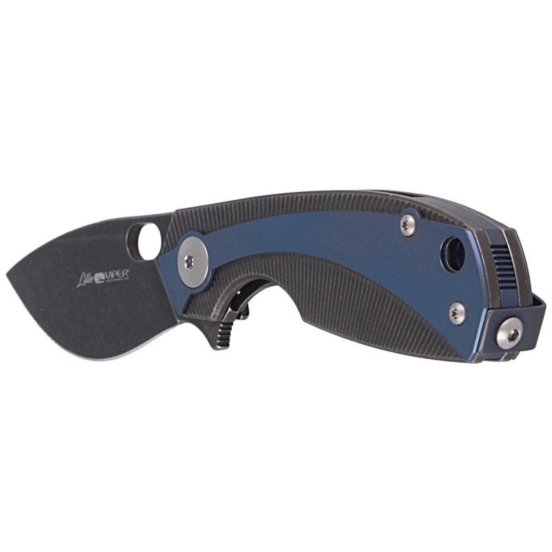 Nóż składany Viper Lille DSW/Blue Titanium, Dark Stonewashed M390 by Jesper Voxnæs (V5963TIBL)