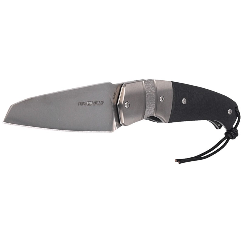 Nóż składany Viper Novis Carbon Fiber/Titanium Bolster, Satin M390 by Fabrizio Silvestrelli (V5974FC)