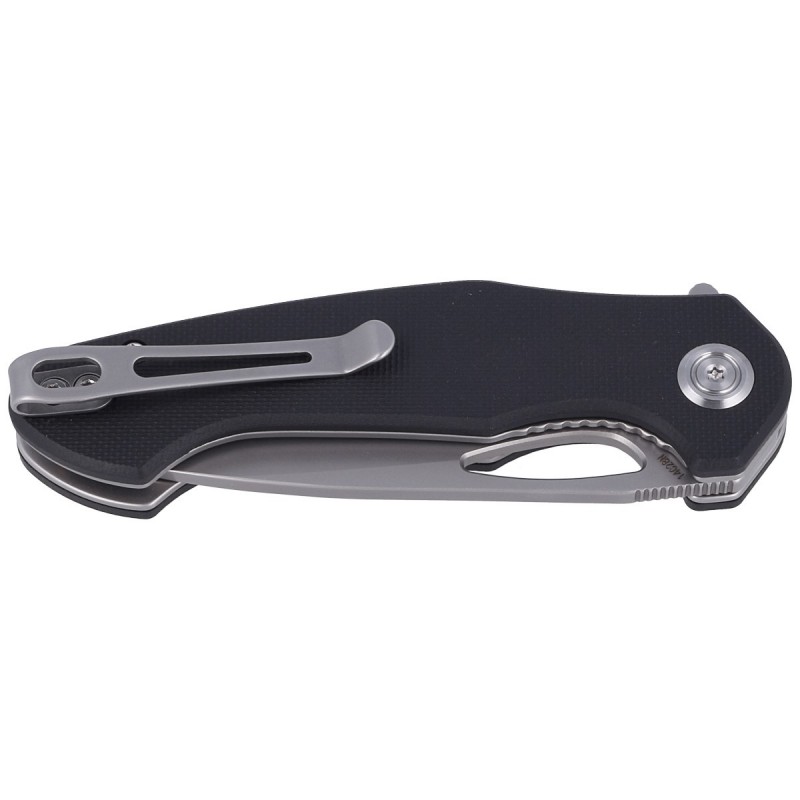 Nóż składany Kubey Dugu KU159C Black G10, Sandblasted 14C28N