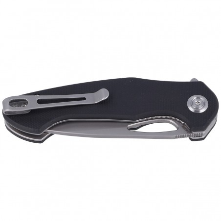 Nóż składany Kubey Dugu KU159C Black G10, Sandblasted 14C28N