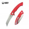 Nóż składany Kubey Anteater KU212H Red G10, Sandblasted 14C28N