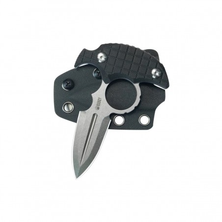 Nóż Kubey Cavy Black G10, Stonewashed 14C28N by MUZI Design (KU403A)