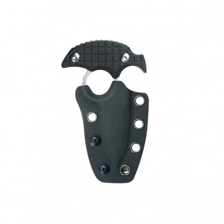 Nóż Kubey Cavy Black G10, Stonewashed 14C28N by MUZI Design (KU403A)