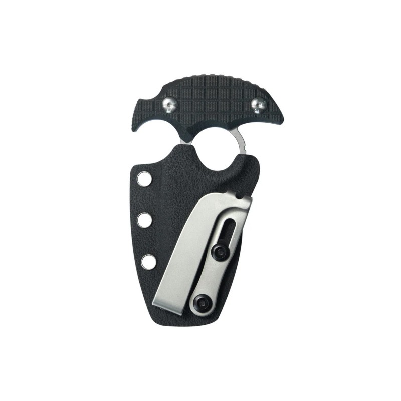 Nóż Kubey Cavy Black G10, Stonewashed 14C28N by MUZI Design (KU403A)