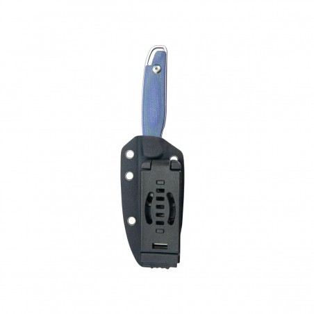 Nóż Kubey Dust Devil Blue Micarta, Beadblasted 14C28N by K.C. Spiron (KU357D)