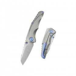 Nóż składany Kubey Steeltle Gray Titanium, Stonewashed M390 by Kot Knives (KB390A)