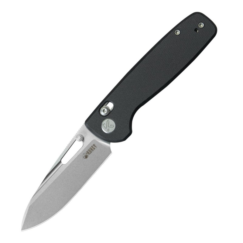 Nóż składany Kubey Bluff KU248F Black G10, Sandblasted 14C28N by Garet Caronna