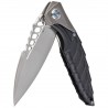 Nóż składany RikeKnife Thor 7 Integral Titanium/Black G10, Satin 154CM (RK-THOR7-B)