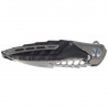 Nóż składany RikeKnife Thor 7 Integral Titanium/Black G10, Satin 154CM (RK-THOR7-B)