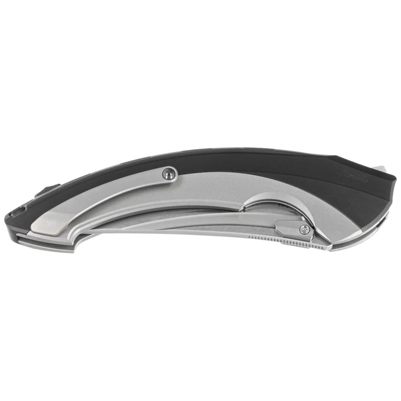 Nóż składany RikeKnife Lamella Black DLC Titanium, Satin M390 (RK-Lamella-BP)