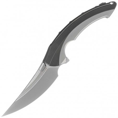 Nóż składany RikeKnife Lamella Dark Gray Titanium, Satin M390 (RK-Lamella-DP)