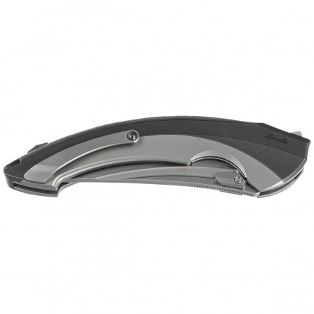 Nóż składany RikeKnife Lamella Dark Gray Titanium, Satin M390 (RK-Lamella-DP)