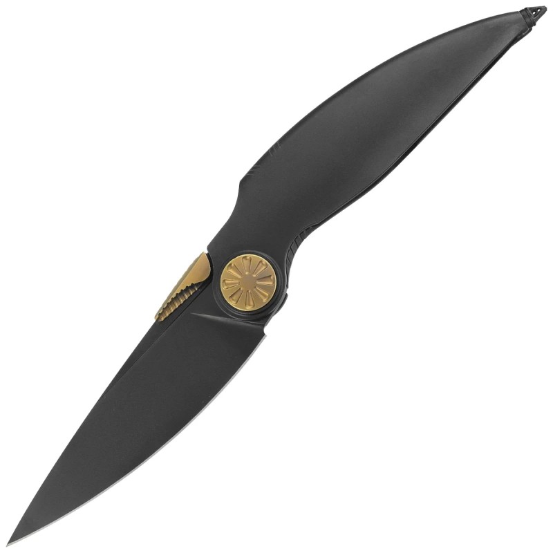 Nóż składany Rike Knife RK Predator-B Black DLC Titanium, Black DLC M390