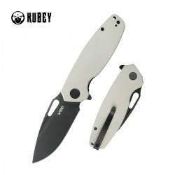 Nóż składany Kubey Tityus White G10, Blackwashed 14C28N (KU322W)