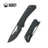 Nóż składany Kubey Thalia Black G10, Blackwash 14C28N (KU331S)