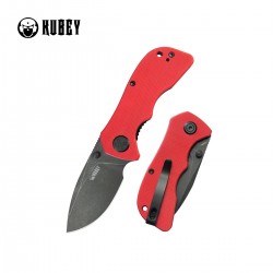 Nóż składany Kubey Karaji Red G10, Blackwashed 14C28N (KU180O)