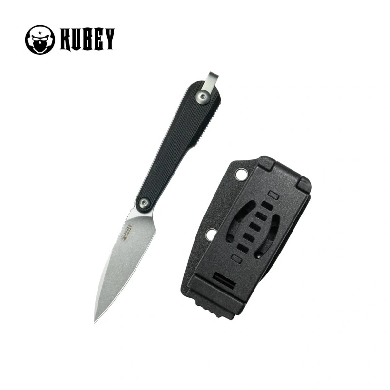 Nóż Kubey YAG SP Black G10, Beadblasted 14C28N by Ostap Hel (KU452A)