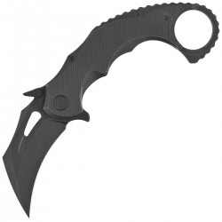 Nóż składany Kubey KB Wrath Karambit Black PVD Stonewashed Titanium, Black PVD Stonewashed M390 by Muzi Design (KB271C)