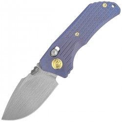 Nóż składany Kubey KB Knives Jarpen Blue Ano Titanium, Hand Rubbed Satin CPM S90V by Kot Knives (KB415E)