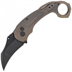 Nóż składany Kubey KB Knives Tactical Toucan Bronze Ano Titanium, Blackwashed CPM 20CV by Jake Hoback (KB463C)