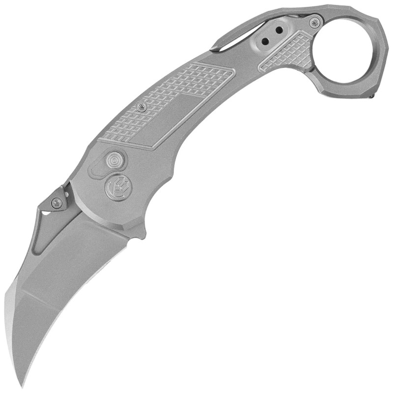 Nóż składany Kubey KB Knives Tactical Toucan Sandblasting Titanium, Sandblasting CPM 20CV by Jake Hoback (KB463A)