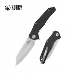 Nóż składany Kubey Flash Black G10, Satin San Mai M2 (KU158O)