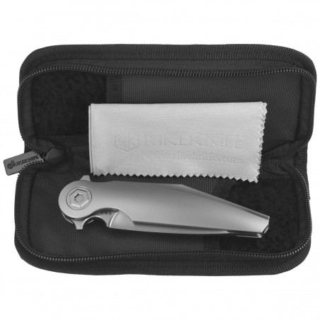 Nóż składany RikeKnife Viper 3 6AL4V Gray Titanium, Gray Beadblast Finish Bohler M398 (RK-Viper 3-P)