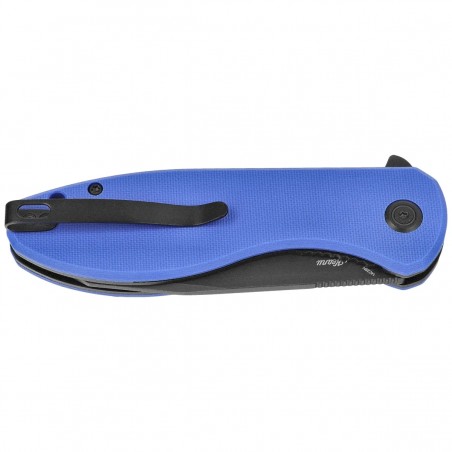 Nóż składany Kubey Master Chief Blue G10, Blackwashed 14C28N by Keanu Alfaro (KU358P)