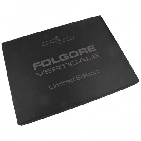 Nóż Extrema Ratio Folgore Verticale LE No 46/300 Black Forprene, Black MIL-C M390 (04.1000.0202/M3/BLK/BLK)