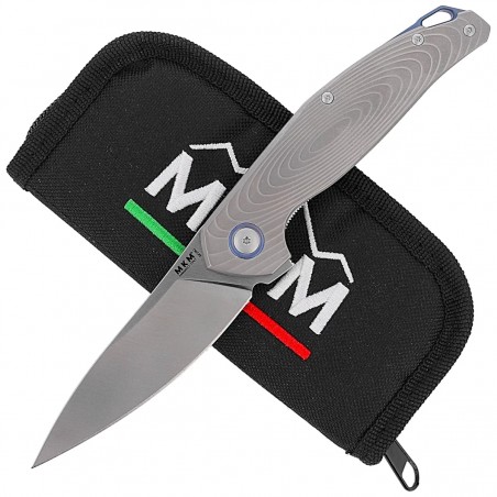 Nóż składany MKM Goccia Bead Blasted Titanium, Satin M390 by Jens Ansø (MKGC-T)