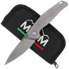 Nóż składany MKM Goccia Bead Blasted Titanium, Satin M390 by Jens Ansø (MKGC-T)