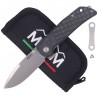 Nóż składany MKM Maximo Black Micarta, Stone Washed by Bob Terzuola (MKMM-BCT)