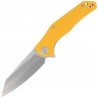 Nóż składany Kubey Flash KU158N, Yellow G10, Satin San Mai M2