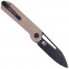 Nóż składany Kubey Royal Tan G10, Dark Stonewashed D2 by Colin Maisonpierre (KU321E)