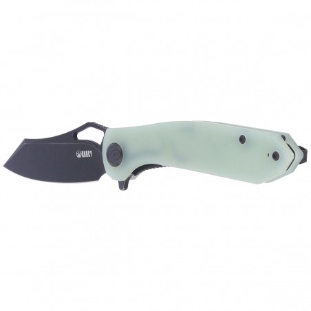 Nóż Kubey Knife Drake, Jade G10, Dark Stonewashed D2 by Maksim Tkaczuk (KU310D)