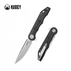 Nóż składany Kubey Mizo Black G10, Beadblasted 14C28N by Tiguass (KU312R)