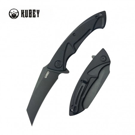 Nóż składany Kubey Anteater Black G10, Blackwashed 14C28N (KU212D)