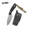 Noż Kubey Bloom Black Coarse Micarta, Beadblasted 14C28N by Scott Halpern (KU411A)