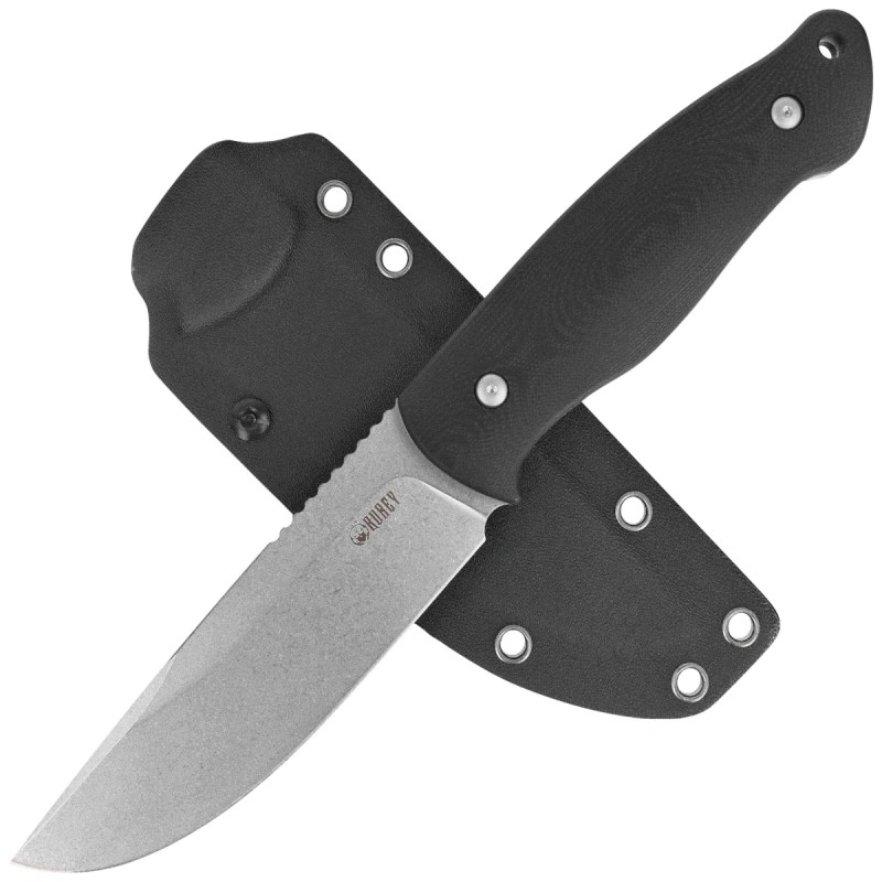 Nóż składany Kubey Eskoria Black G10, Beadblasted 14C26N by Bastards Knives (KU268A)