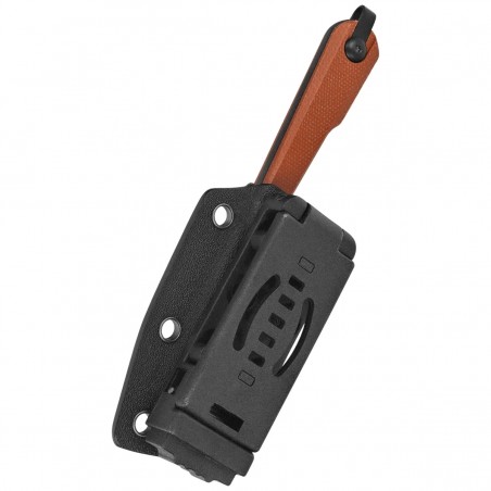 Nóż Kubey YAG DP Brown Micarta, Blackwashed 14C28N by Ostap Hel (KU451C)