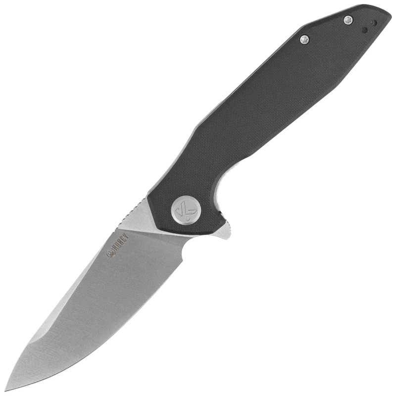 Nóż składany Kubey Nova KU117L, Black G10, Satin 14C28N