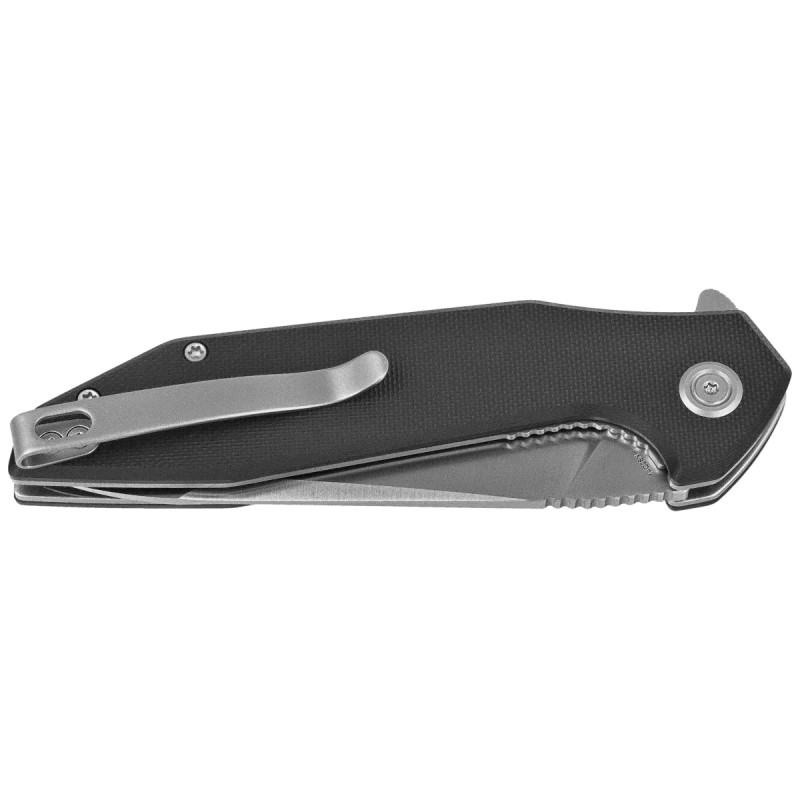 Nóż składany Kubey Nova KU117L, Black G10, Satin 14C28N