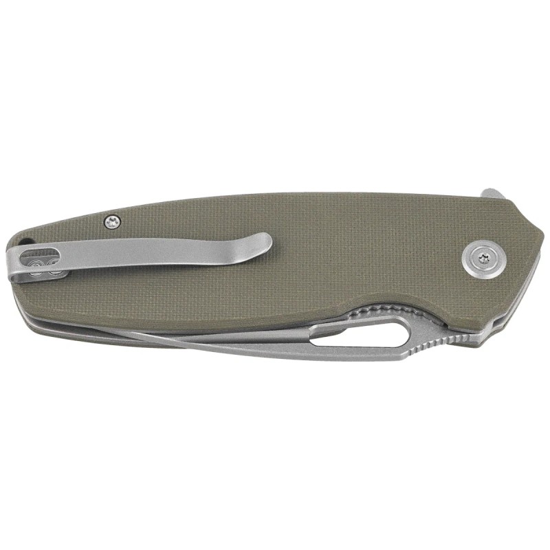 Nóż składany Kubey Tityus Green G10, Beadblasted 14C28N (KU322P)