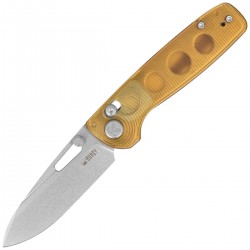 Nóż składany Kubey Bluff Translucent Ultem, Sandblasted 14C28N (KU248E)