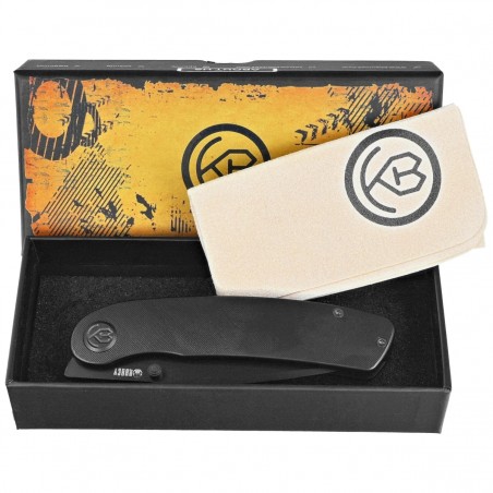 Nóż składany Kubey Momentum DLC 6AL4V Titanium, DLC M390 by Sherif Manganas (KB386D)