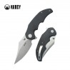 Nóż składany Kubey Ceto Black G10, Stonewashed 14C28N (KU181A)